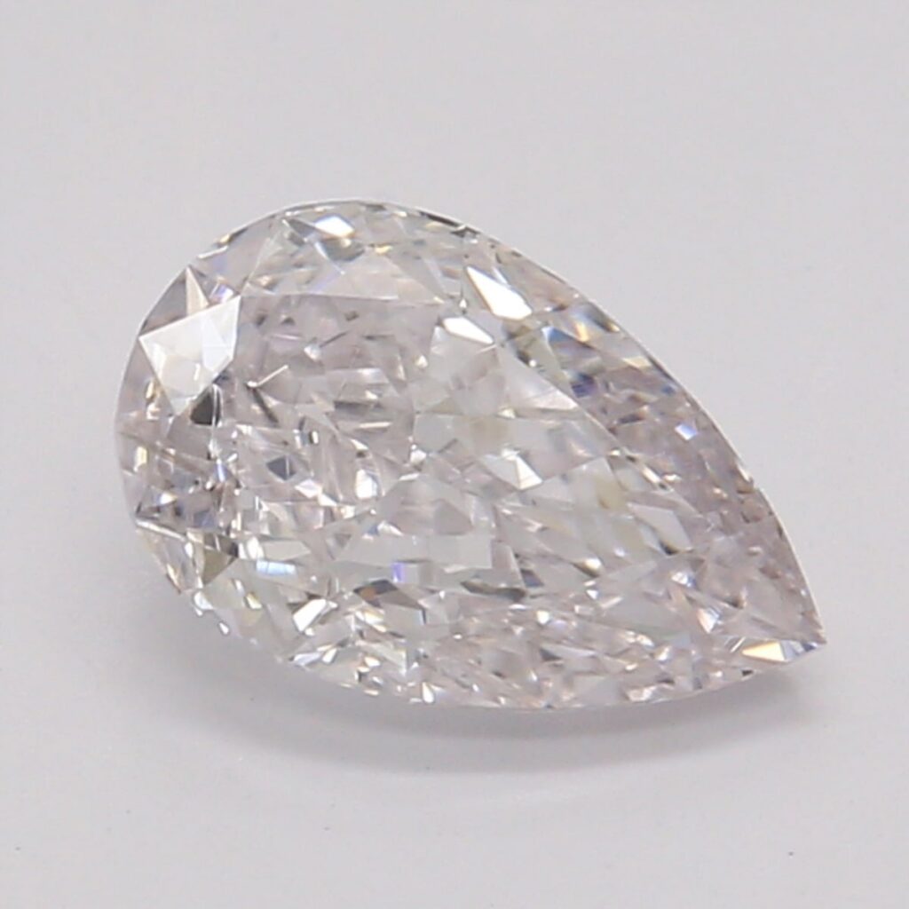 0.50 Ct. Very Light Pink Pear Diamond