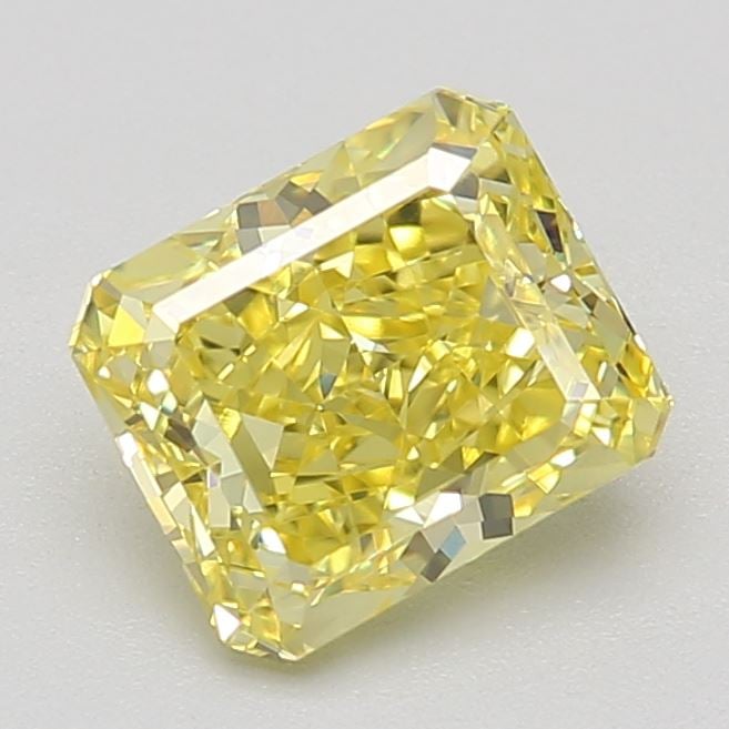 1.03 Ct. Fancy Vivid Yellow Cushion Diamond