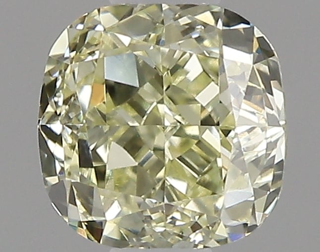 0.50 Ct. Fancy Light Yellow Cushion Diamond