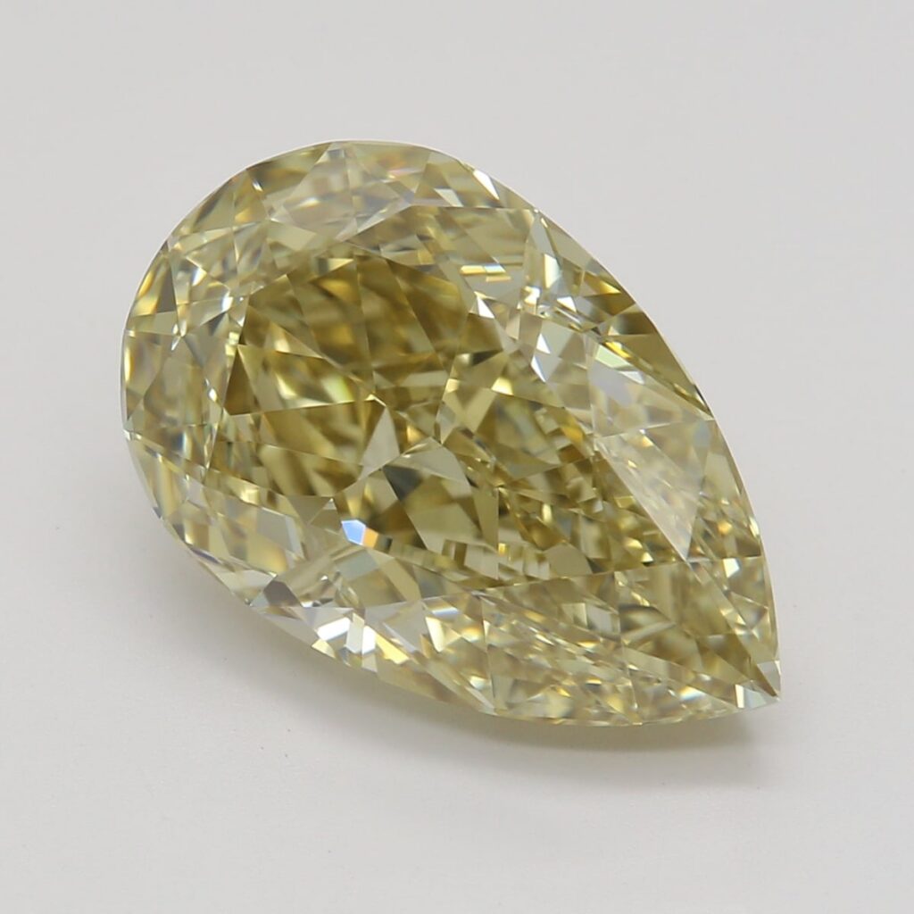 3.56 Ct. Fancy Brownish Yellow Pear Diamond