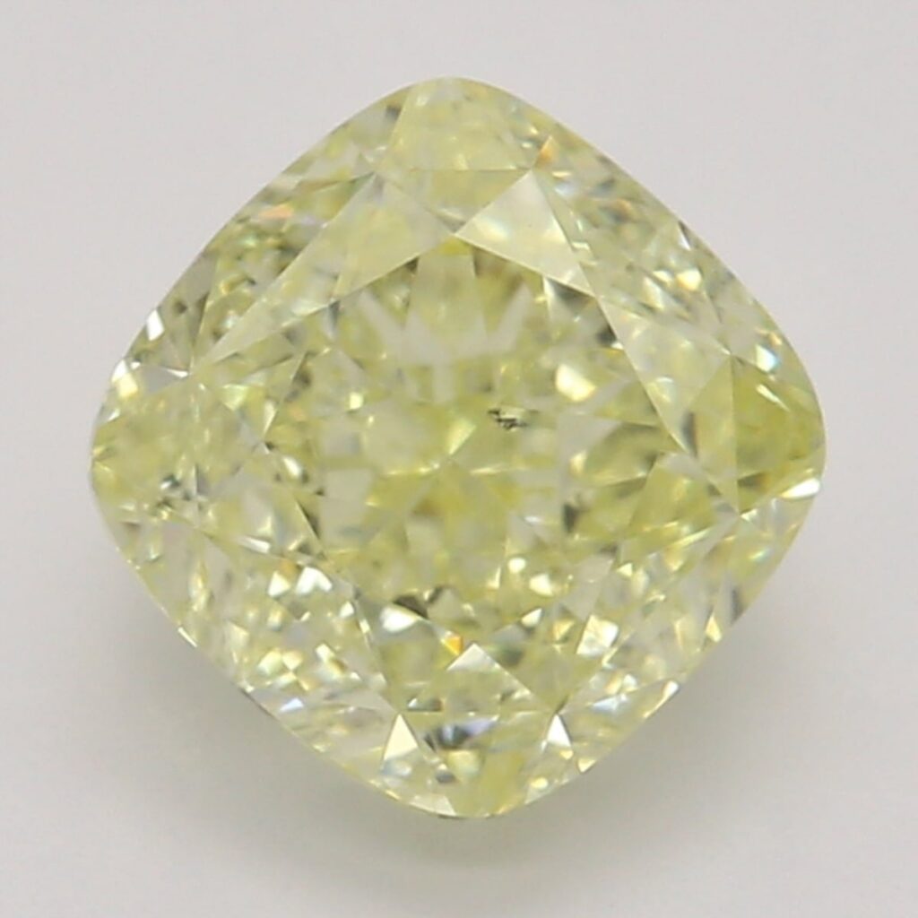 1.06 Ct. Fancy Yellow Cushion Diamond