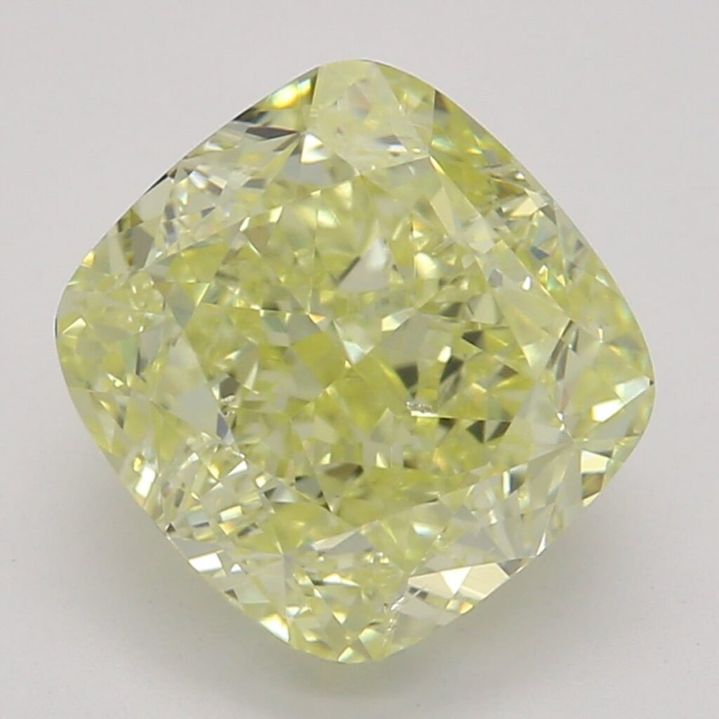1.82 Ct. Fancy Yellow Cushion Diamond