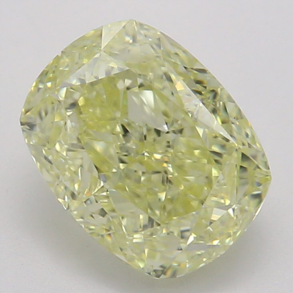 1.27 Ct. Fancy Yellow Cushion Diamond