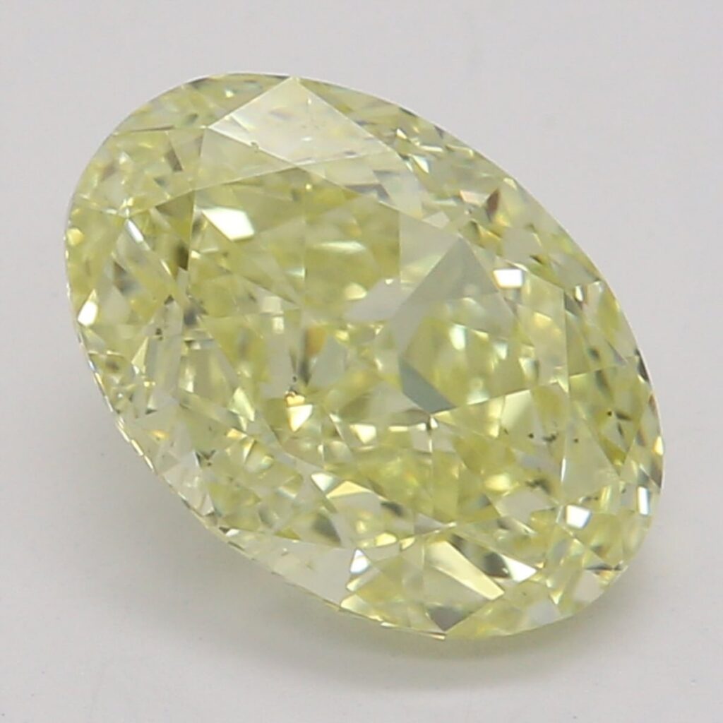 1.06 Ct. Fancy Yellow Oval Diamond