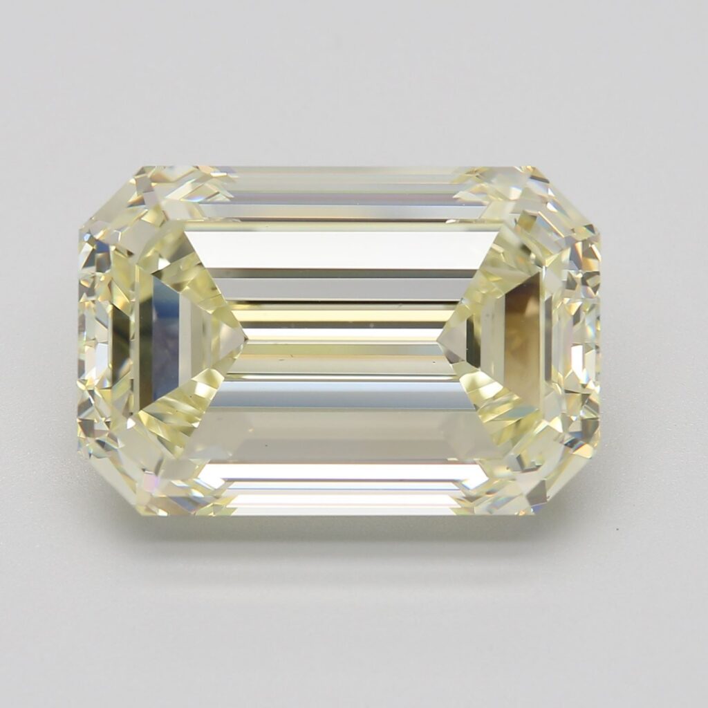 12.80 Ct. Fancy Light Yellow Emerald Diamond