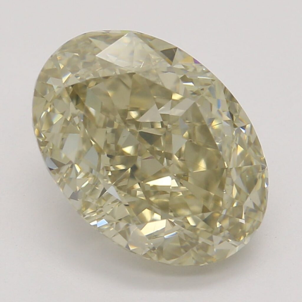 2.31 Ct. Fancy Brownish Greenish Yellow Oval Diamond