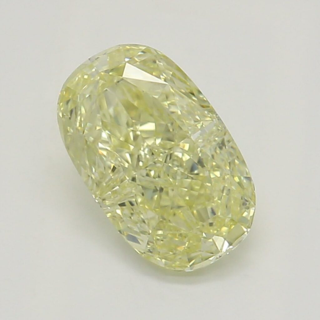 0.72 Ct. Fancy Yellow Cushion Diamond