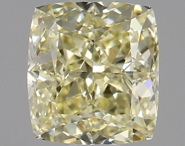 0.74 Ct. Fancy Yellow Cushion Diamond