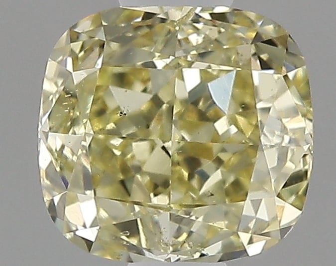 0.59 Ct. Fancy Yellow Cushion Diamond