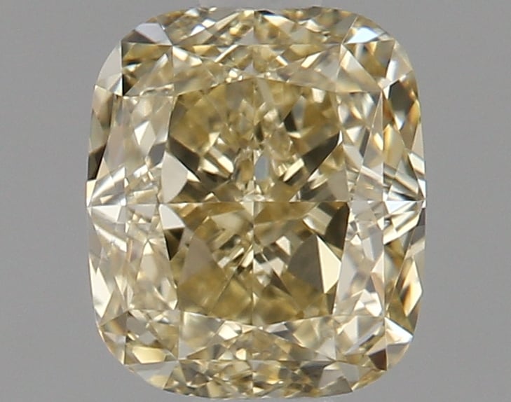 0.82 Ct. Fancy Brownish Yellow Cushion Diamond