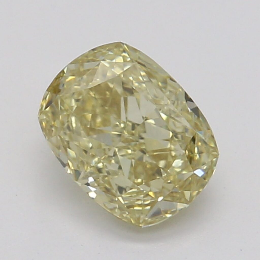 0.52 Ct. Fancy Brownish Yellow Cushion Diamond