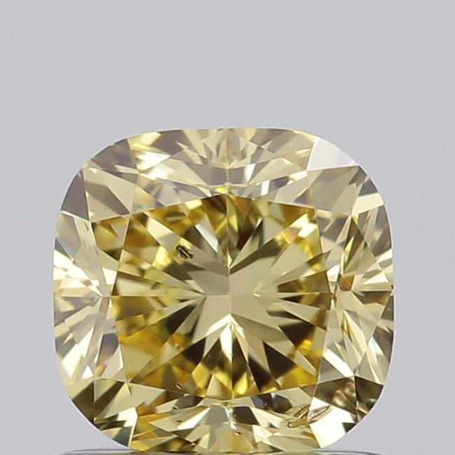 1.02 Ct. Fancy  Yellow Cushion Lab Grown Diamond