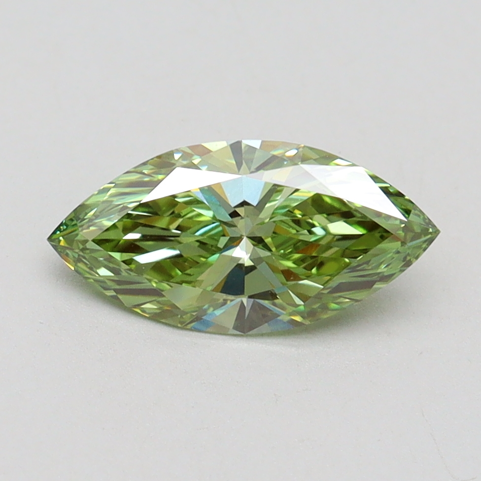 1.01 Ct. Fancy Vivid Green Marquise Lab Grown Diamond
