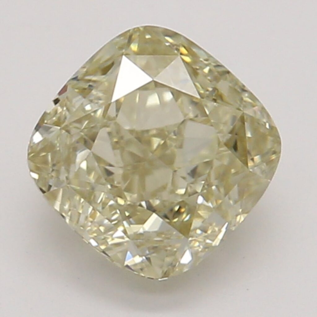 0.70 Ct. Fancy Brownish Yellow Cushion Diamond
