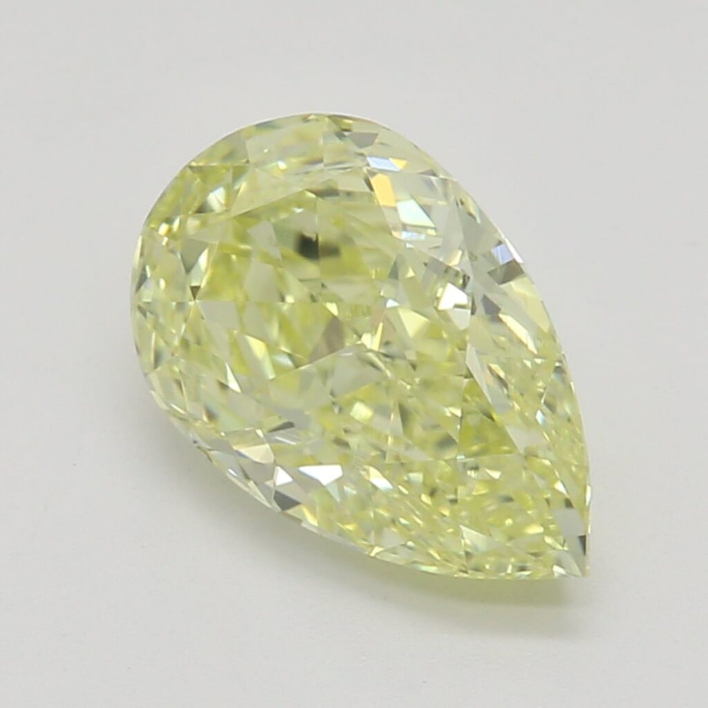 1.00 Ct. Fancy Yellow Pear Diamond