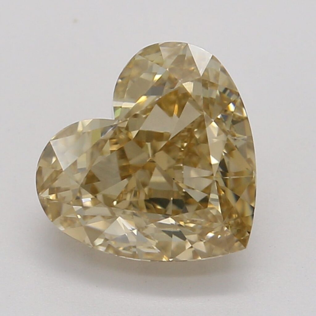 1.22 Ct. Fancy Brown-Yellow Heart Diamond