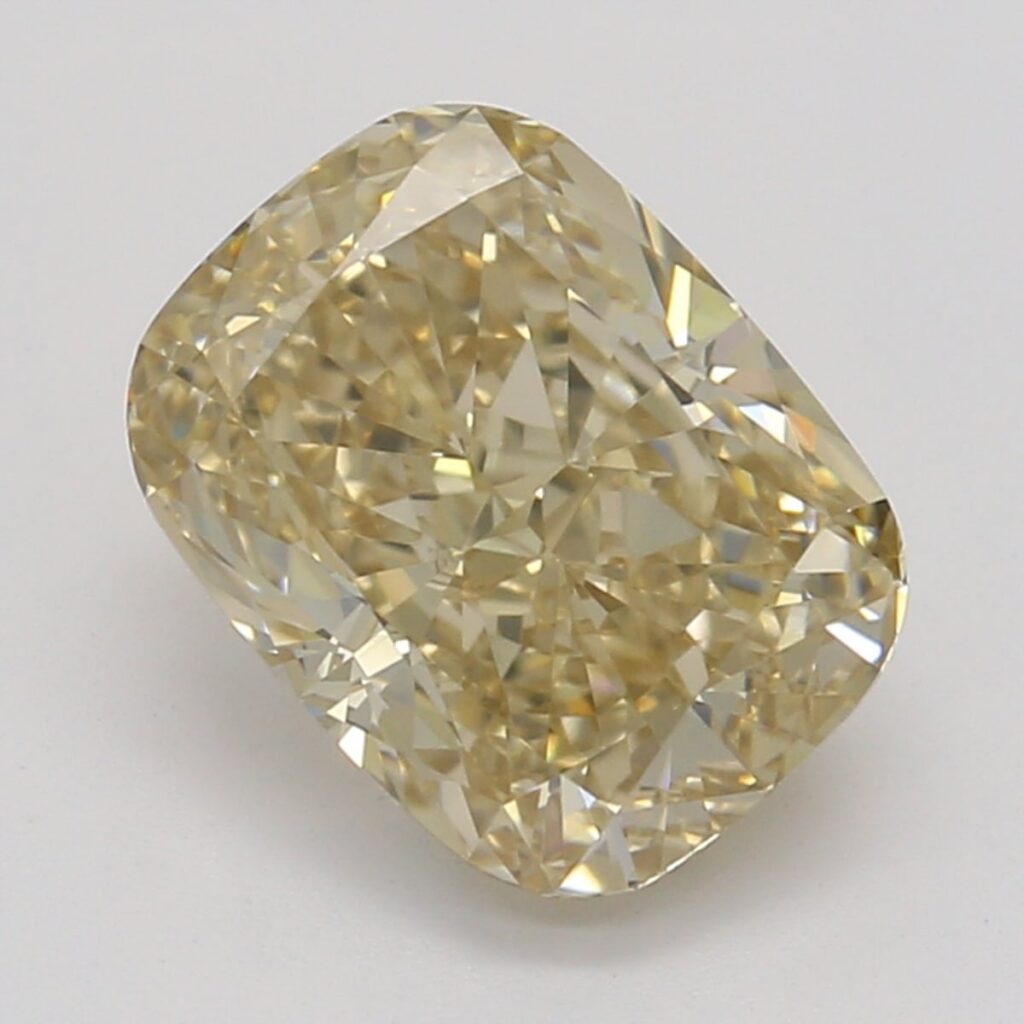 1.21 Ct. Fancy Yellow-Brown Cushion Diamond