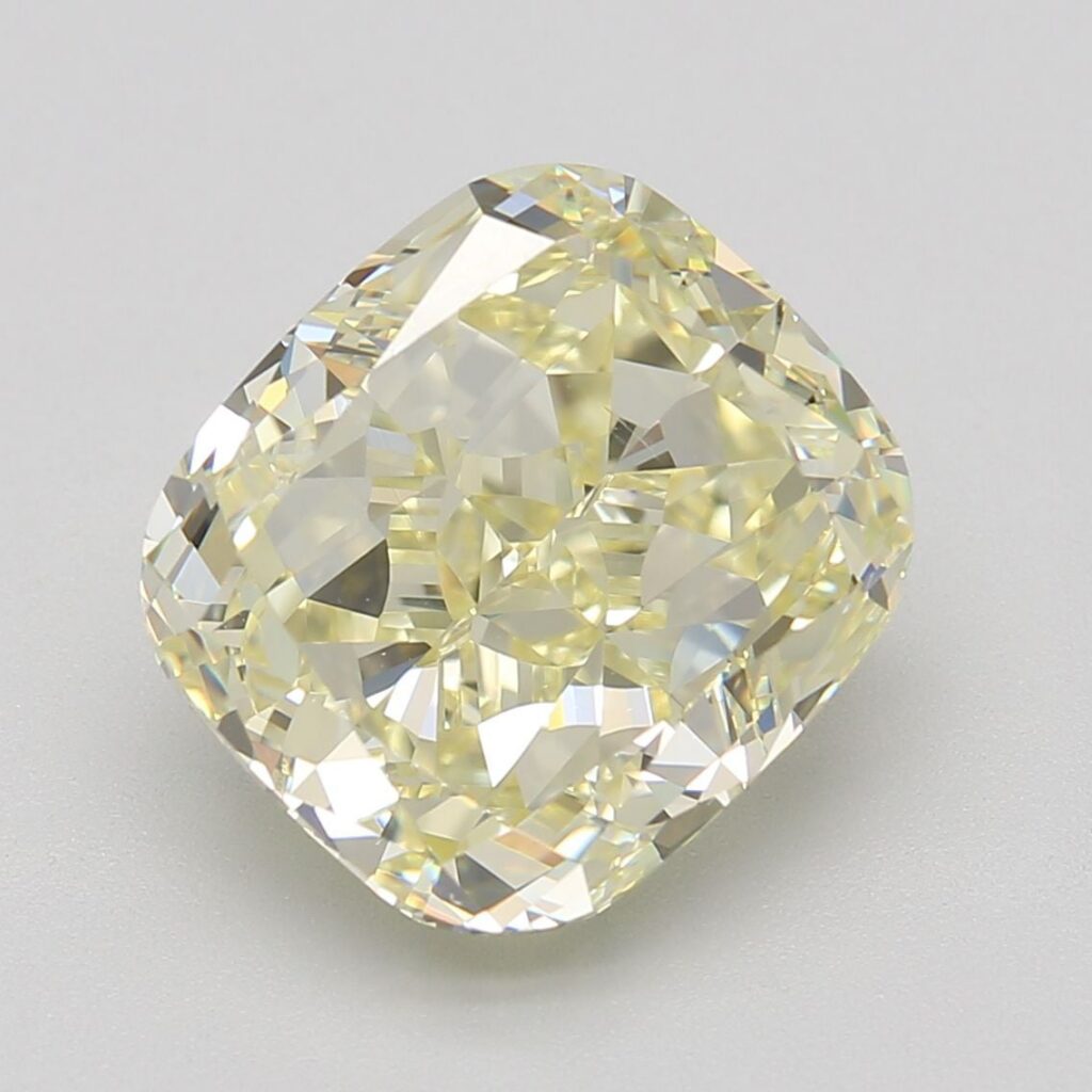 5.00 Ct. Fancy Light Yellow Cushion Diamond