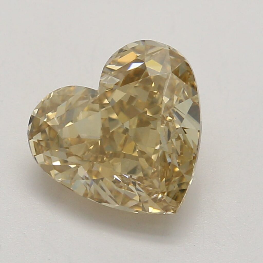 1.01 Ct. Fancy Brown-Yellow Heart Diamond