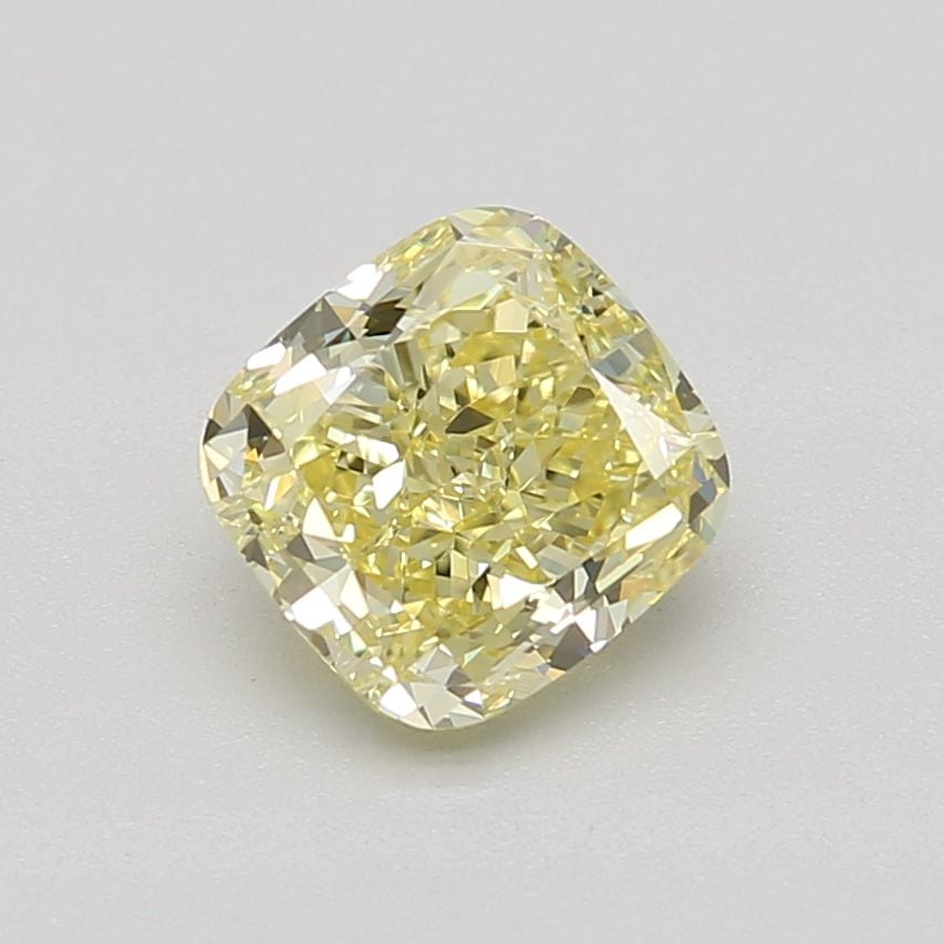 1.00 Ct. Fancy Intense Yellow Cushion Diamond