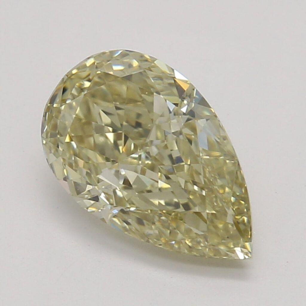 0.86 Ct. Fancy Brownish Yellow Pear Diamond