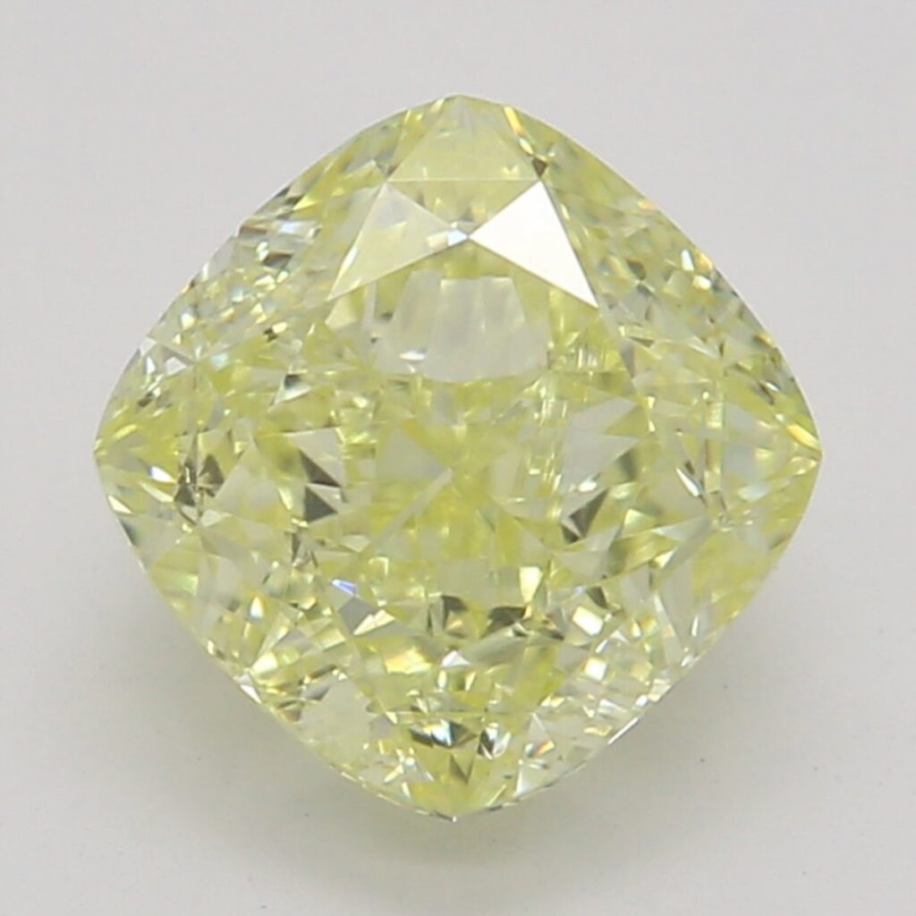 1.10 Ct. Fancy Yellow Cushion Diamond