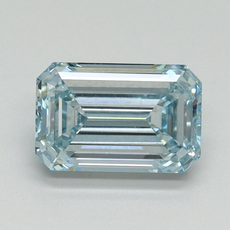 1.15 Ct. Fancy Intense Blue Emerald Lab Grown Diamond