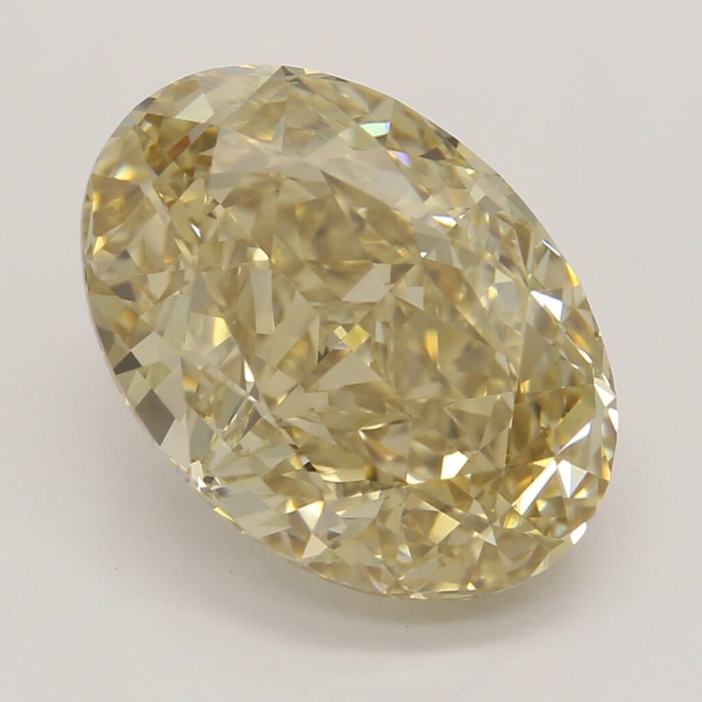3.25 Ct. Fancy Brown-Yellow Oval Diamond