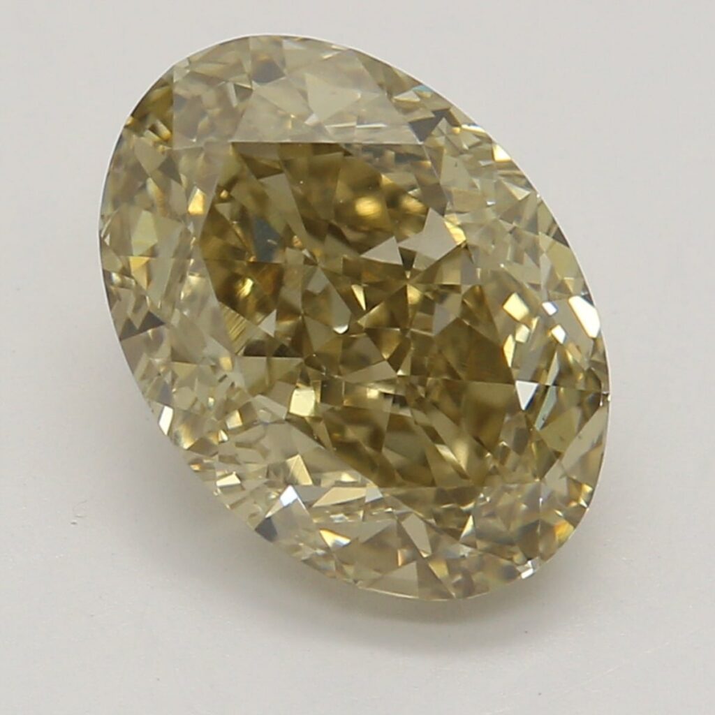 1.72 Ct. Fancy Brown-Yellow Oval Diamond