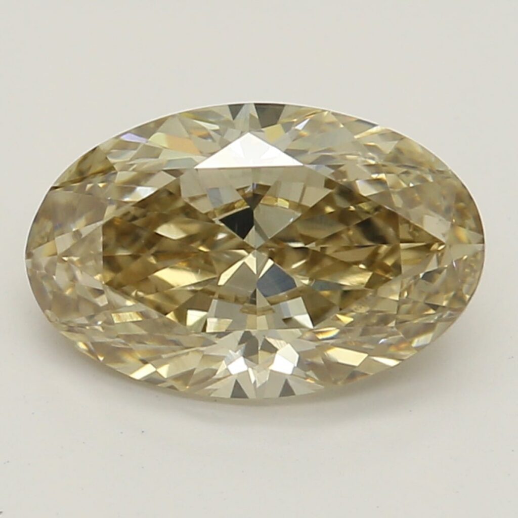 1.00 Ct. Fancy Brown-Yellow Oval Diamond