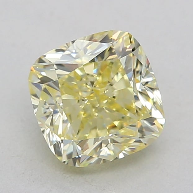 0.73 Ct. Fancy Yellow Cushion Diamond