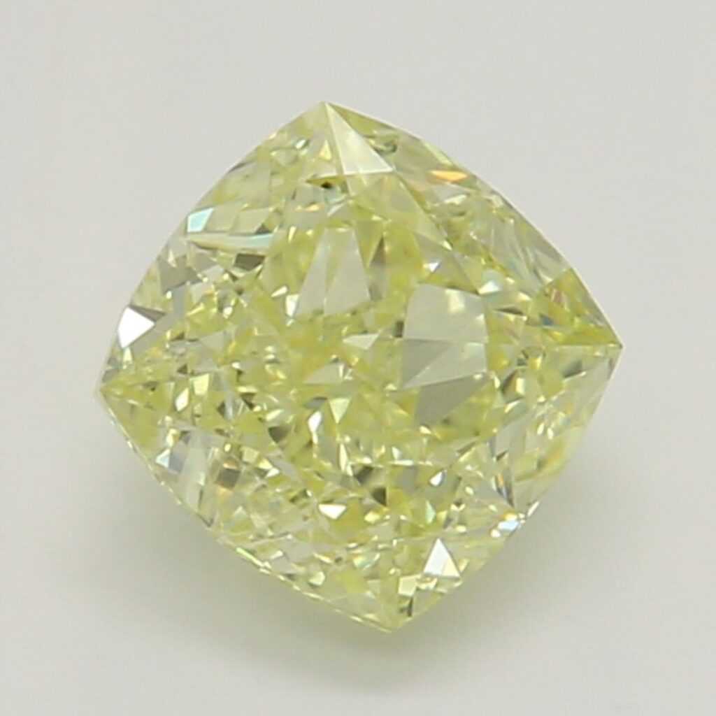 0.50 Ct. Fancy Yellow Cushion Diamond