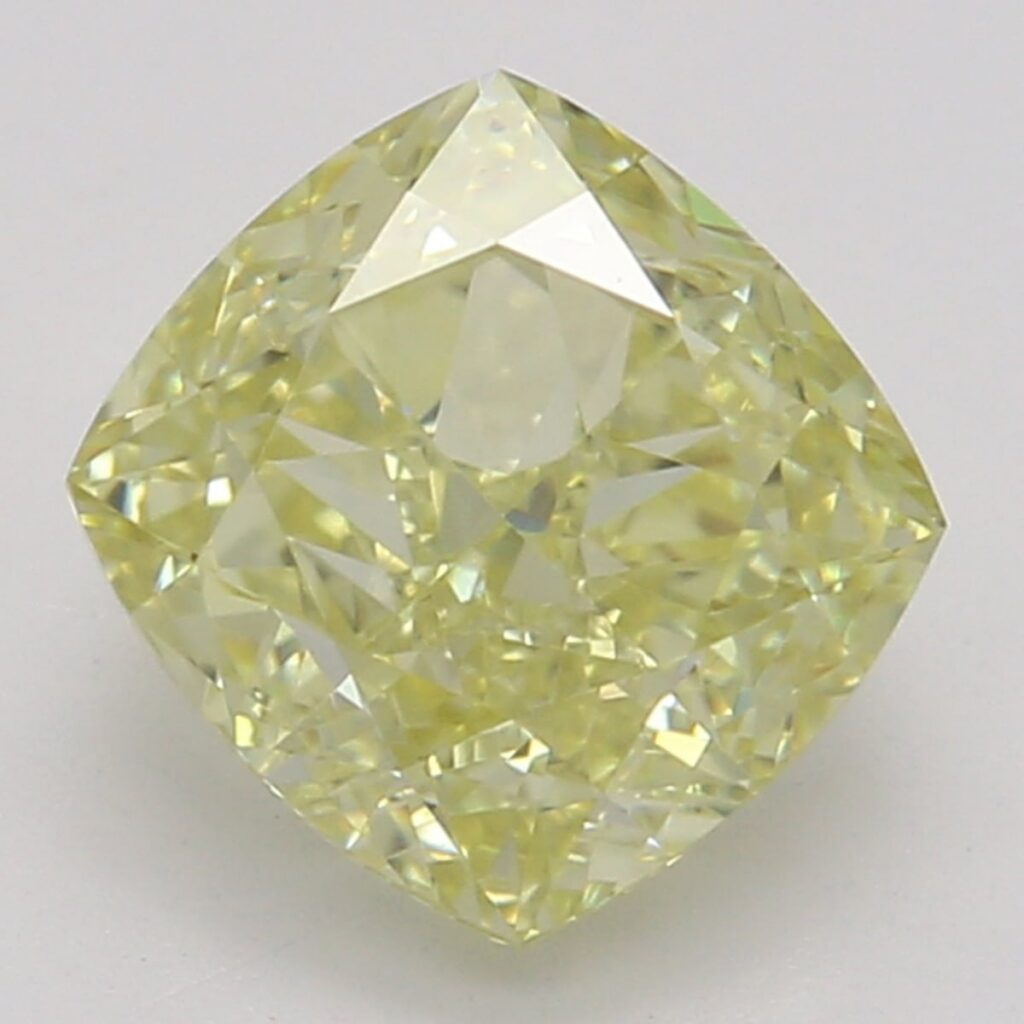 1.00 Ct. Fancy Yellow Cushion Diamond