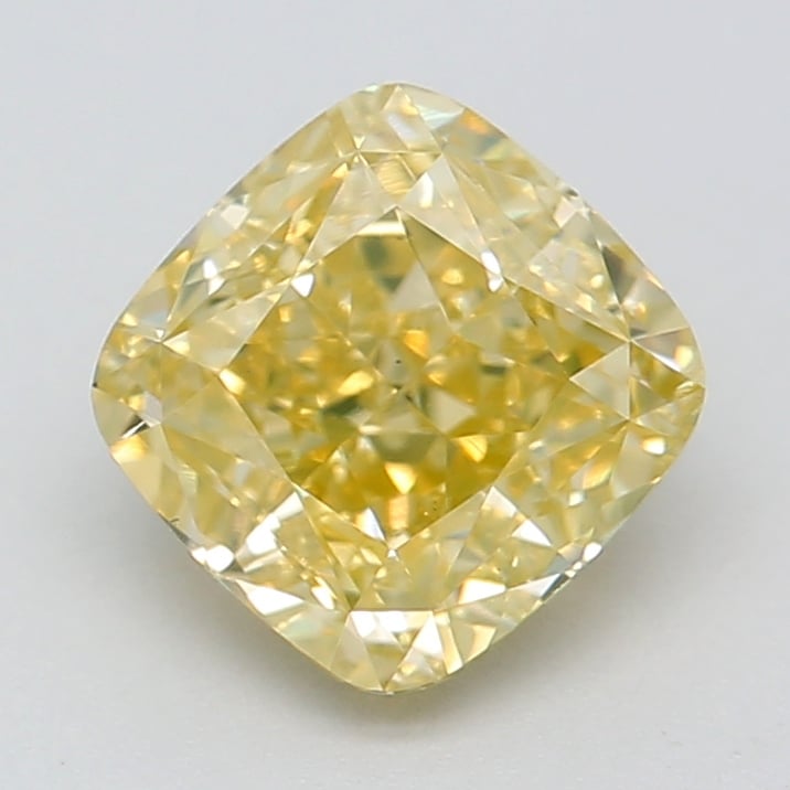 1.01 Ct. Fancy Yellow Cushion Diamond