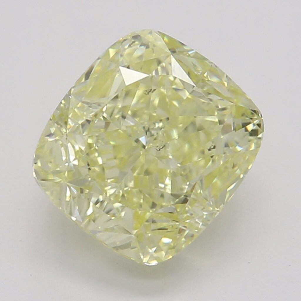 1.50 Ct. Fancy Yellow Cushion Diamond