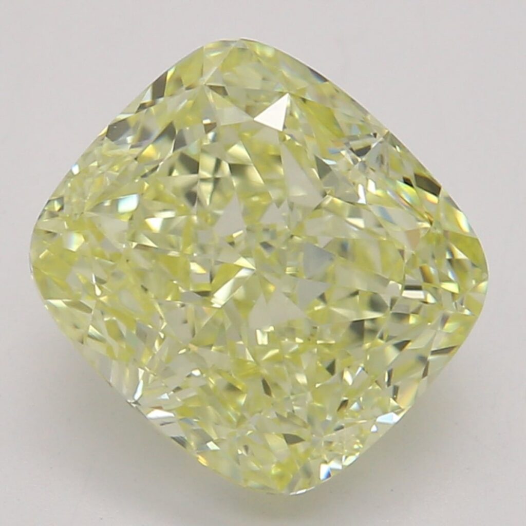 2.01 Ct. Fancy Yellow Cushion Diamond