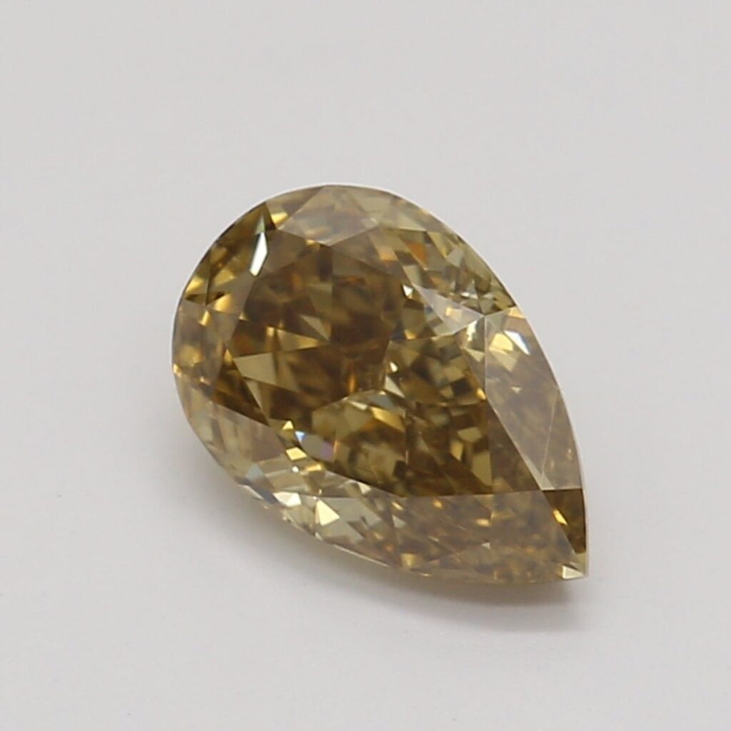 0.50 Ct. Fancy Yellow-Brown Pear Diamond