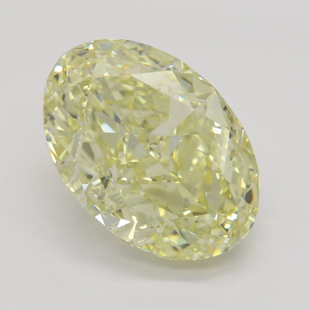 10.69 Ct. Fancy Yellow Oval Diamond