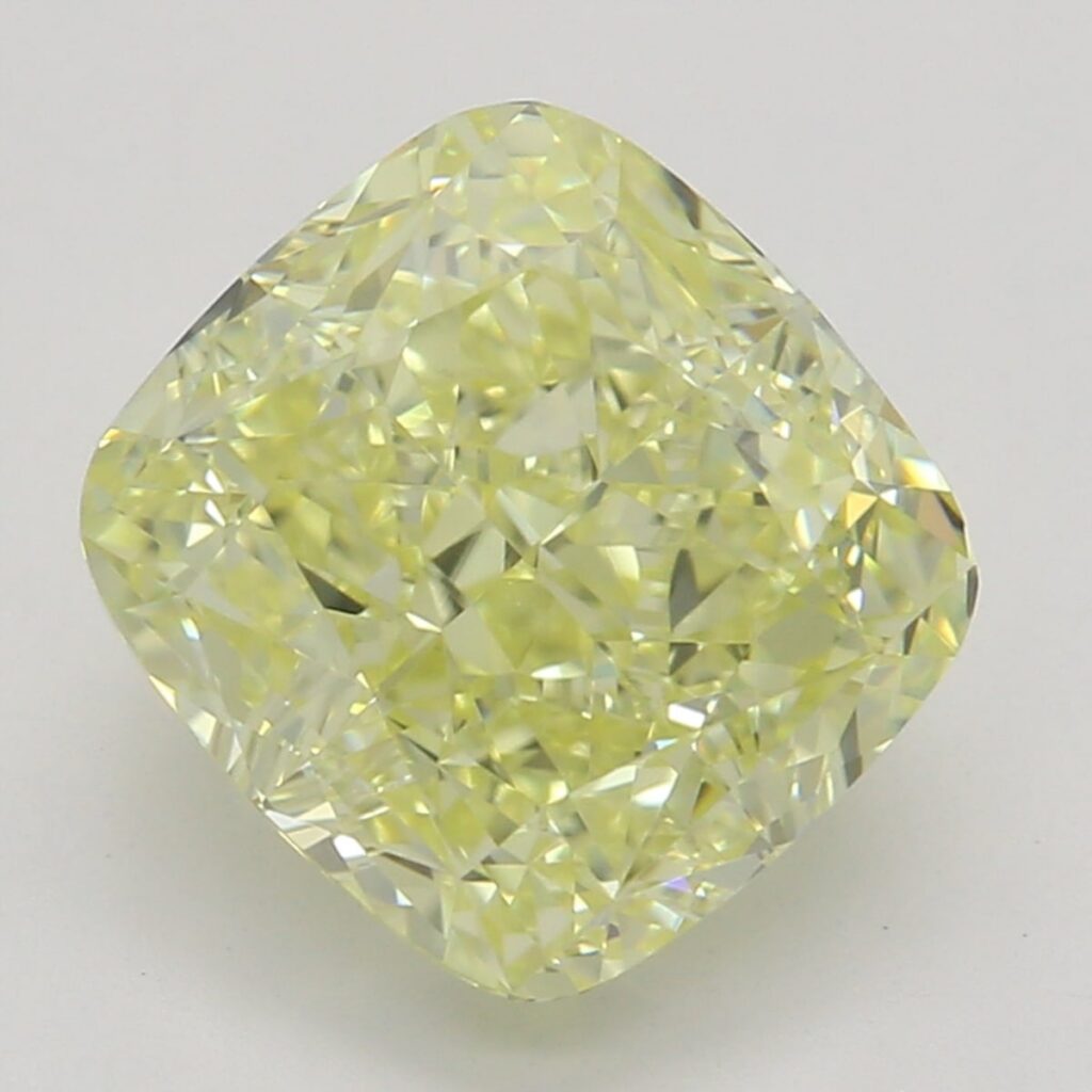 2.01 Ct. Fancy Yellow Cushion Diamond