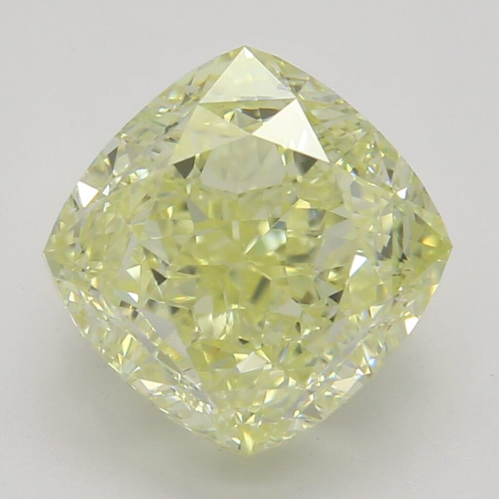 2.02 Ct. Fancy Yellow Cushion Diamond