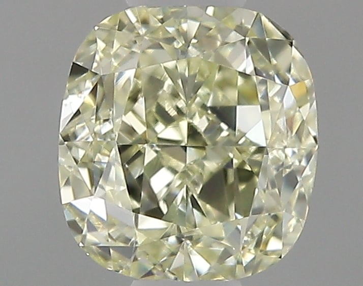 0.53 Ct. Fancy Light Yellow Cushion Diamond