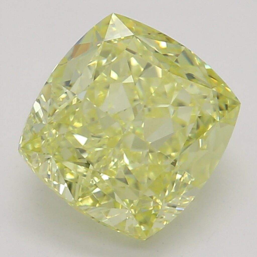 1.35 Ct. Fancy Yellow Cushion Diamond