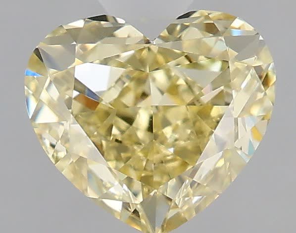 1.05 Ct. Fancy Light  Yellow Heart Lab Grown Diamond