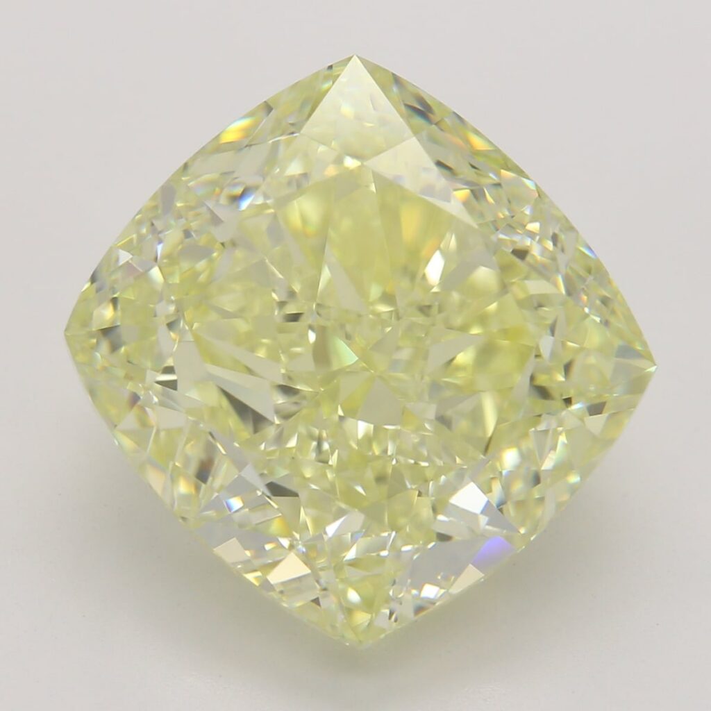 10.10 Ct. Fancy Yellow Cushion Diamond