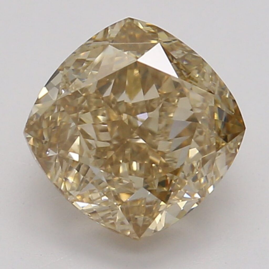 1.03 Ct. Fancy Brown-Yellow Cushion Diamond