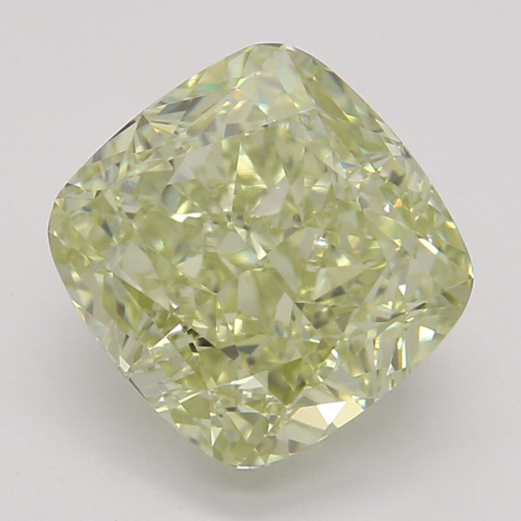 2.02 Ct. Fancy Brownish Greenish Yellow Cushion Diamond