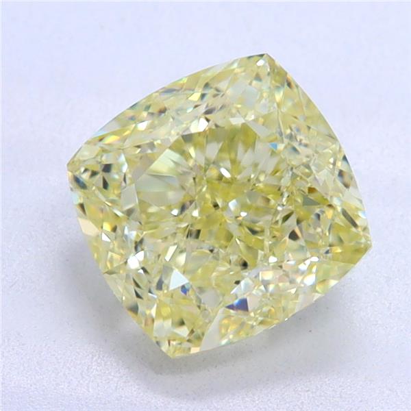 1.12 Ct. Light Yellow Cushion Diamond