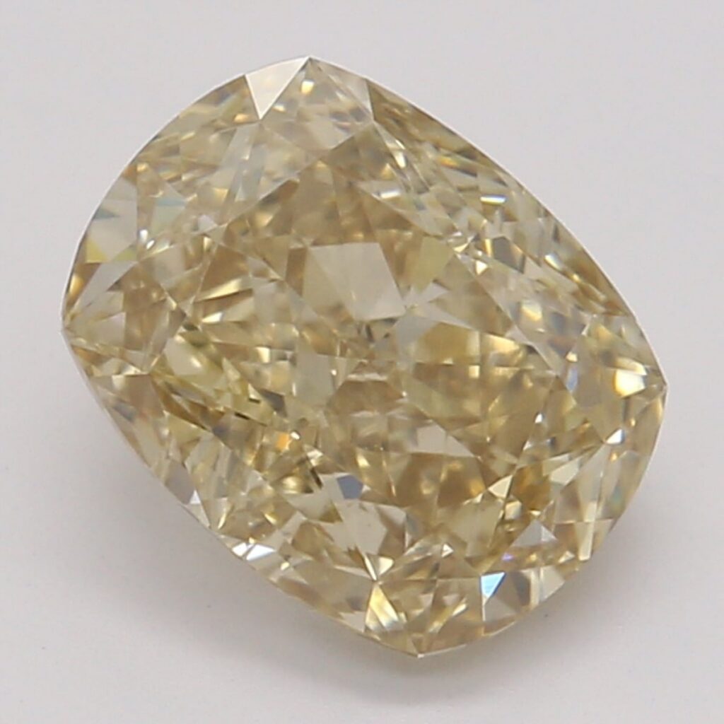 0.96 Ct. Fancy Yellowish Brown Cushion Diamond