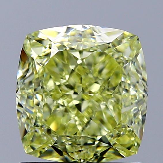 1.65 Ct. Light Yellow Cushion Diamond