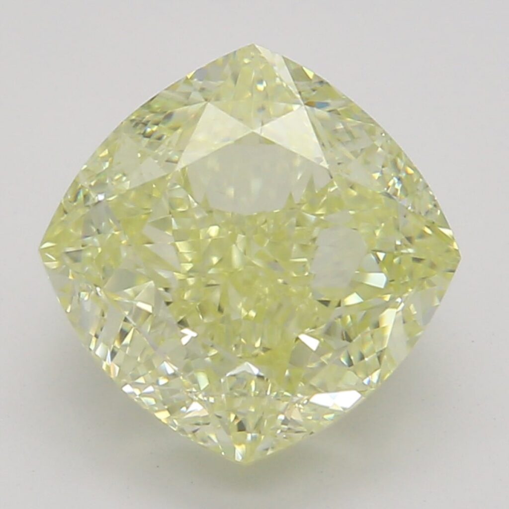 2.03 Ct. Fancy Yellow Cushion Diamond